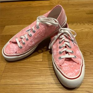 Superga pink Hawaiian print sneakers size 41 (US 9.5)